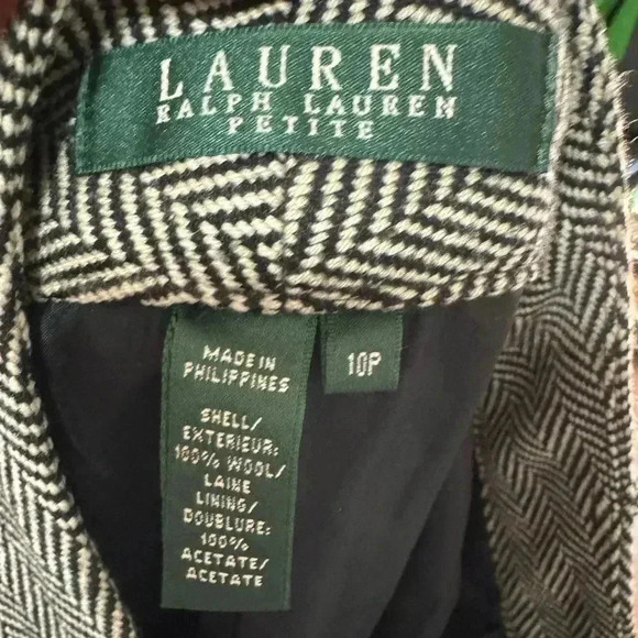 Lauren Ralph Lauren 100% Wool Dress Pants Size 10 Petite - Picture 4 of 4